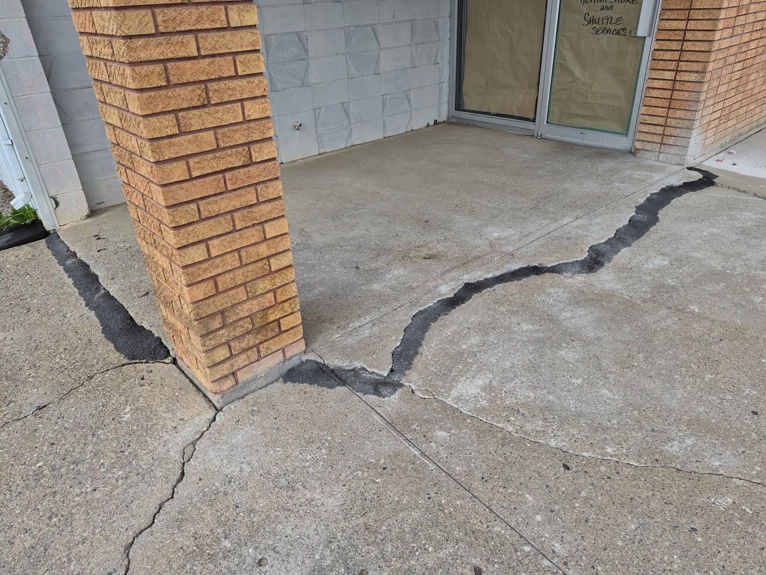 Brick pillar and foundation crack repair